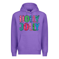 Purple holly jolly Premium Hoodie - MaliasSmallBusiness