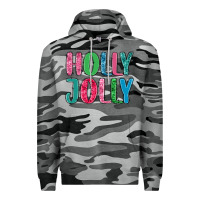 Slate Camo holly jolly Premium Hoodie - MaliasSmallBusiness