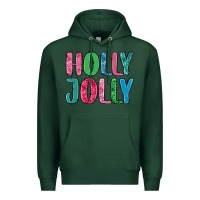 Sports Green holly jolly Premium Hoodie - MaliasSmallBusiness