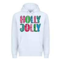 White holly jolly Premium Hoodie - MaliasSmallBusiness