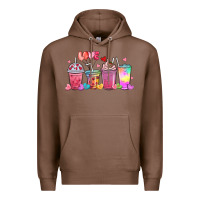 Chestnut love coffee cups Premium Hoodie - MaliasSmallBusiness