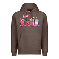 Coffee love coffee cups Premium Hoodie - MaliasSmallBusiness