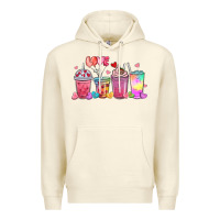 Sandshell love coffee cups Premium Hoodie - MaliasSmallBusiness
