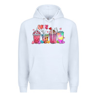 White love coffee cups Premium Hoodie - MaliasSmallBusiness