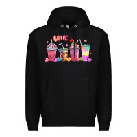 Black love coffee cups Premium Hoodie - MaliasSmallBusiness