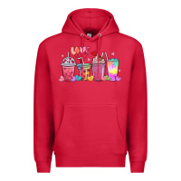 Cardinal love coffee cups Premium Hoodie - MaliasSmallBusiness
