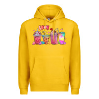 Lemon love coffee cups Premium Hoodie - MaliasSmallBusiness
