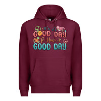 Burgundy its a good day to have a good day Premium Hoodie - MaliasSmallBusiness