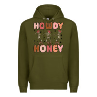 Army Green howdy honey Premium Hoodie - MaliasSmallBusiness