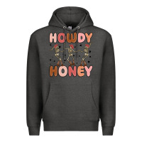 Charcoal Heather howdy honey Premium Hoodie - MaliasSmallBusiness