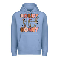 Colony Blue howdy honey Premium Hoodie - MaliasSmallBusiness