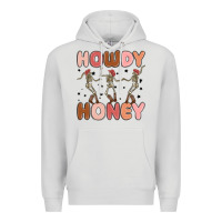 Dove Grey howdy honey Premium Hoodie - MaliasSmallBusiness