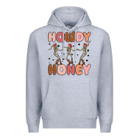 Heather Grey howdy honey Premium Hoodie - MaliasSmallBusiness