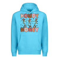 Ocean Blue howdy honey Premium Hoodie - MaliasSmallBusiness