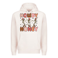 Pale Pink howdy honey Premium Hoodie - MaliasSmallBusiness