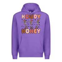 Purple howdy honey Premium Hoodie - MaliasSmallBusiness