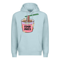 Blue Mist instant good vibes noodles Premium Hoodie - MaliasSmallBusiness