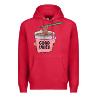 Cardinal instant good vibes noodles Premium Hoodie - MaliasSmallBusiness