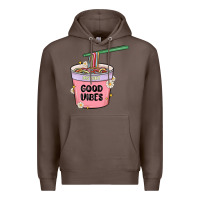 Coffee instant good vibes noodles Premium Hoodie - MaliasSmallBusiness