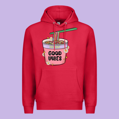 Premium Hoodie instant good vibes noodles
