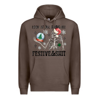 Coffee look at me being all festive and shit Premium Hoodie - MaliasSmallBusiness