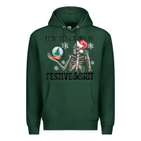 Sports Green look at me being all festive and shit Premium Hoodie - MaliasSmallBusiness