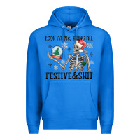 True Royal look at me being all festive and shit Premium Hoodie - MaliasSmallBusiness