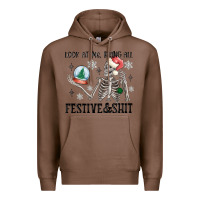 Chestnut look at me being all festive and shit Premium Hoodie - MaliasSmallBusiness