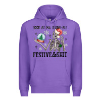 Purple look at me being all festive and shit Premium Hoodie - MaliasSmallBusiness