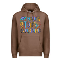 Chestnut never stop exploring Premium Hoodie - MaliasSmallBusiness