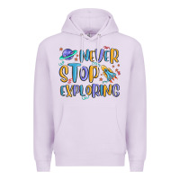 Lilac never stop exploring Premium Hoodie - MaliasSmallBusiness