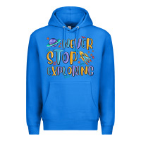 True Royal never stop exploring Premium Hoodie - MaliasSmallBusiness