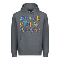 Rock never stop exploring Premium Hoodie - MaliasSmallBusiness