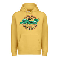 Antique Gold reindeer brewed santa approved Premium Hoodie - MaliasSmallBusiness