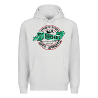 Dove Grey reindeer brewed santa approved Premium Hoodie - MaliasSmallBusiness