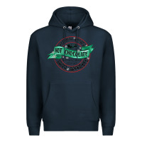 Navy reindeer brewed santa approved Premium Hoodie - MaliasSmallBusiness