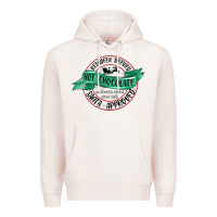 Pale Pink reindeer brewed santa approved Premium Hoodie - MaliasSmallBusiness