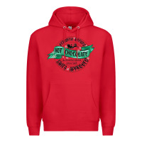 Red reindeer brewed santa approved Premium Hoodie - MaliasSmallBusiness