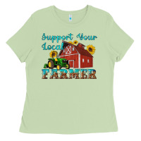 Matcha western support your local farmer Ladies Tee - Artiststas
