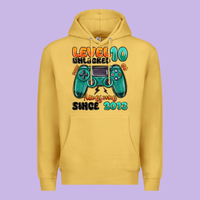 Premium Hoodie level 10 unlocked awesome since 2013