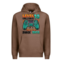 Chestnut level 10 unlocked awesome since 2013 Premium Hoodie - MaliasSmallBusiness