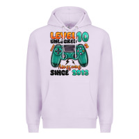 Lilac level 10 unlocked awesome since 2013 Premium Hoodie - MaliasSmallBusiness