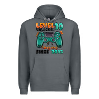 Rock level 10 unlocked awesome since 2013 Premium Hoodie - MaliasSmallBusiness
