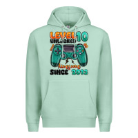 Seafoam level 10 unlocked awesome since 2013 Premium Hoodie - MaliasSmallBusiness