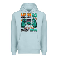 Blue Mist level 10 unlocked awesome since 2013 Premium Hoodie - MaliasSmallBusiness