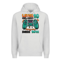 Dove Grey level 10 unlocked awesome since 2013 Premium Hoodie - MaliasSmallBusiness