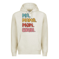 Oatmeal Heather ma mama mom bruh Premium Hoodie - MaliasSmallBusiness