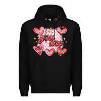 Black valentines day positive affirmations Premium Hoodie - MaliasSmallBusiness
