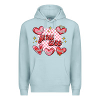 Blue Mist valentines day positive affirmations Premium Hoodie - MaliasSmallBusiness