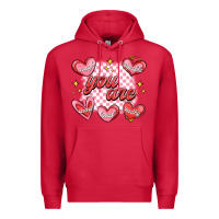 Cardinal valentines day positive affirmations Premium Hoodie - MaliasSmallBusiness